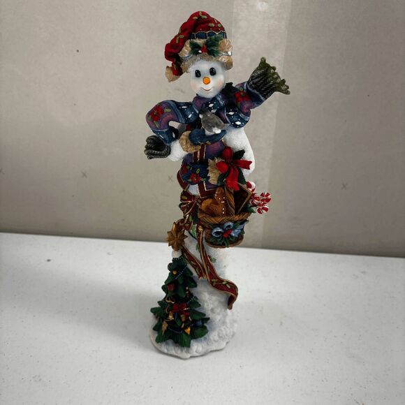 Vintage Lenox 2002 Winter's Host Pencil Snowman Christmas 12" Tall 3.5" Base - Picture 1 of 5